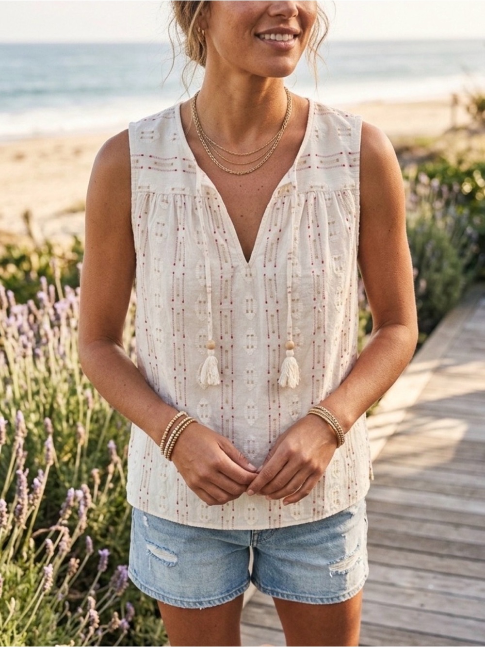 Faherty Skylar: Sunburst Dobby